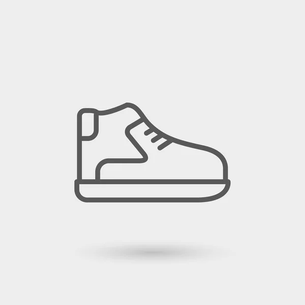 Schuhe dünne Linie Symbol — Stockvektor