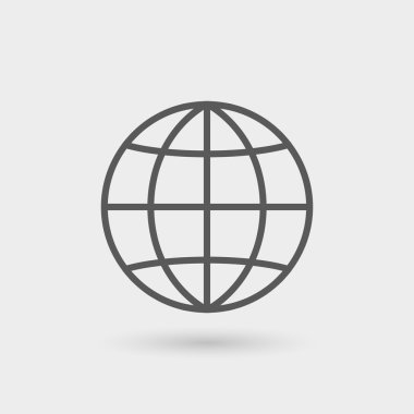 küresel ince satırı simgesi