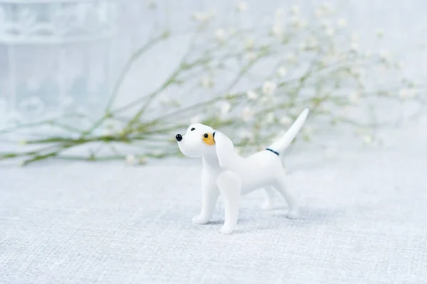 dog figurine made of glass