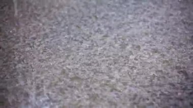 Yere Düşen Ve Sıçrayan Sağanak Yağmur Damlaları
