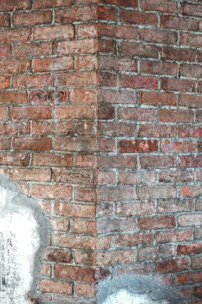 Grungy fundo urbano de um tijolo velho mais de 100 anos grungy textura cinza parede de concreto vintage — Fotografia de Stock