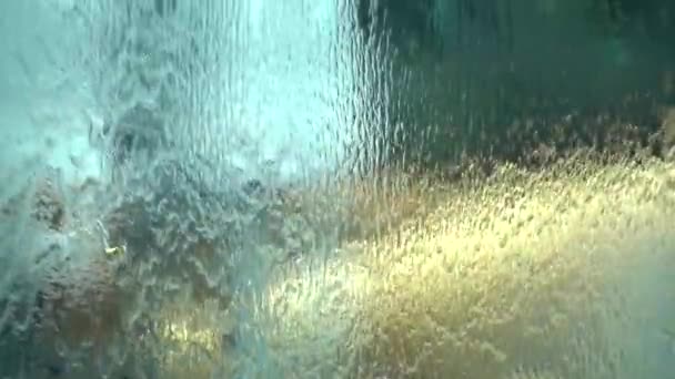 1080 Cortina Apă Super Lentă Închide Fundalul Abstract Apă — Videoclip de stoc