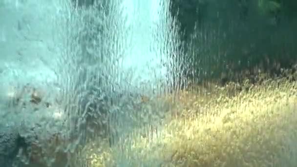 1080 Super Powolna Kurtyna Wody Zamknąć Wody Abstrakcyjne Tło — Wideo stockowe