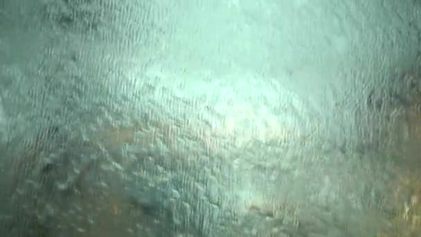 1080 Super Langsam Wasservorhang Nahaufnahme Wasser Abstrakten Hintergrund — Stockvideo