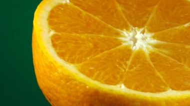 4K Üst Görünüm Portakal Meyvesi Döndürme Dekopon portakalı veya sumo Mandarin ile