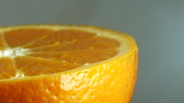 4K Üst Görünüm Portakal Meyvesi Döndürme Dekopon portakalı veya sumo Mandarin ile