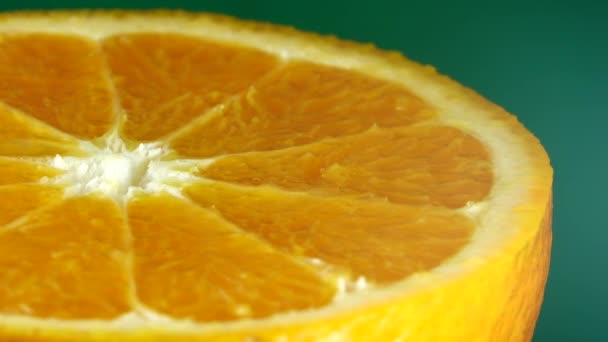 Top View Rotate Orange Mandarin Fruit Dekopon Orange Sumo Mandarin — Stock Video