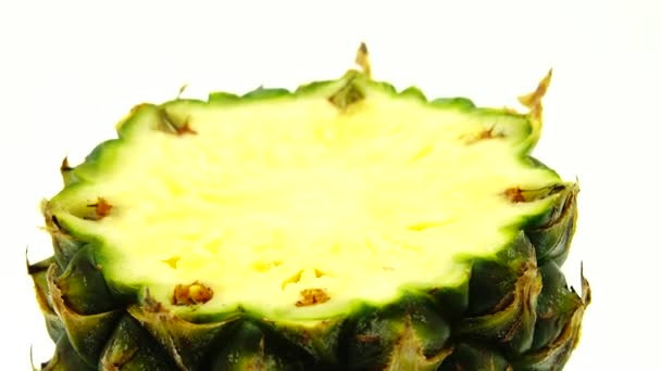 Phuket Ananas Fette Pezzi Deliziosi Ananas Frutta Cibo Tropicale Ruotare — Video Stock