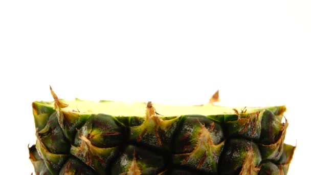 Phuket Ananas Scheiben Geschnittene Stücke Von Köstlichen Ananasfrüchten Tropisches Essen — Stockvideo