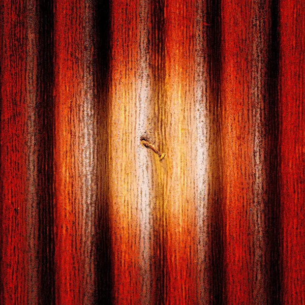 녹슨 오래 된 아연을 Colse 골 금속 벽 패턴 추상적인 배경 — 스톡 사진
