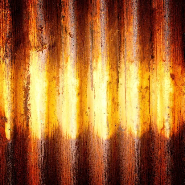 Colse up old zinc rusty corrugated metal wall pattern abstract background