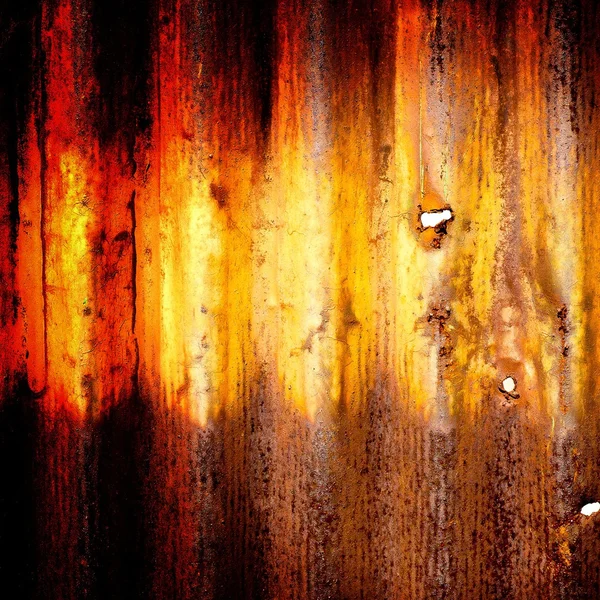 Colse van oude zink roestig gegolfde metalen wand patroon abstracte achtergrond — Stockfoto