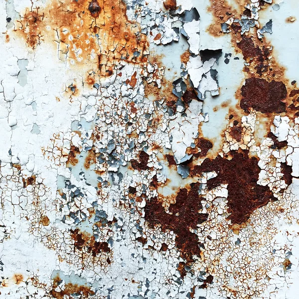 Abstract corroded colorful wallpaper grunge background iron rusty artistic wall peeling paint. — Stock Photo, Image