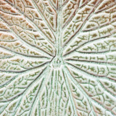 Eski duvar desenleri Tayland kamu Elişi çizgili lotus yaprak seramik.