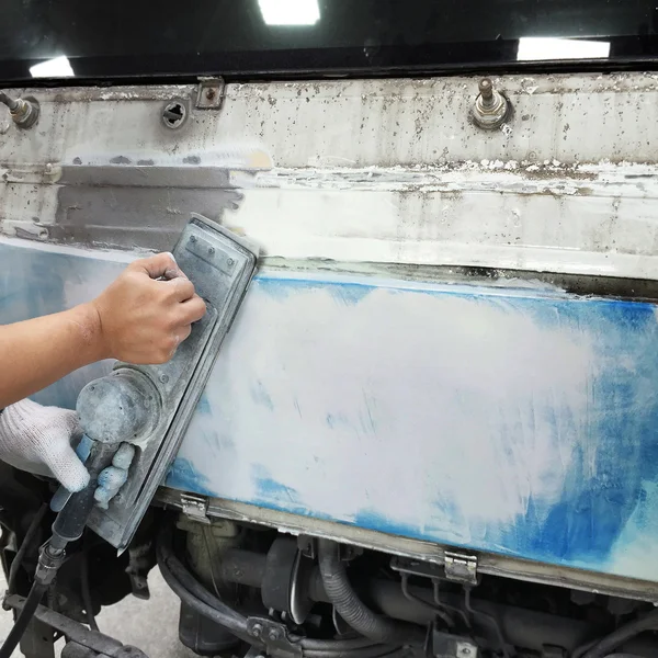Car body work auto repair paint after the accident. — Stock Photo, Image