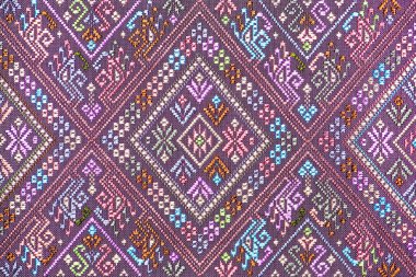 Colorful thai silk handcraft peruvian style rug surface close up More this motif & more textiles peruvian stripe beautiful background tapestry persian nomad detail pattern farabic fashionable textile. clipart