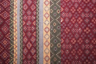 Eski kumaş Tekstil Perulu güzel arka plan Goblen Farsça ayrıntı desen farabic moda eski kadar 60 yaşında renkli Tay ipek el sanatları Perulu stil halı yüzeye yakın daha