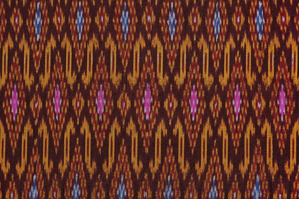 Colorful thai silk handcraft peruvian style rug surface close up More this motif & more textiles peruvian stripe beautiful background tapestry persian nomad detail pattern farabic fashionable textile. — Stock Photo, Image