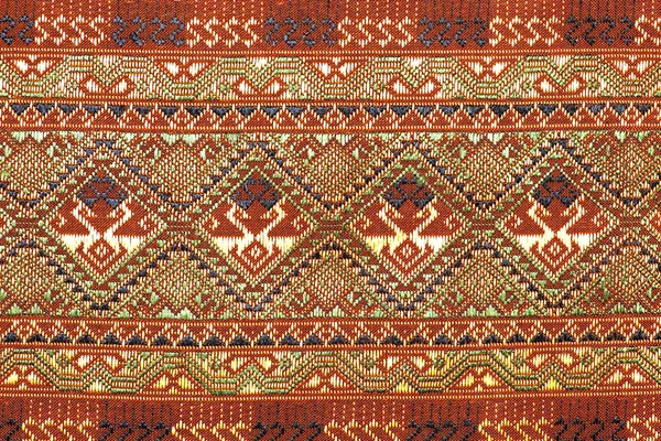 Colorat thailandez mătase handcraft peruvian stil covor suprafata aproape Mai mult acest motiv & mai multe textile dungi peruvian tapiserie fundal frumos persian nomad detaliu model farabic la modă textile . — Fotografie, imagine de stoc