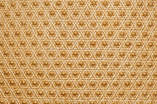 Close up tecido de bambu padrão bolsas e cestaria passando sobre a indentity comunidade — Fotografia de Stock
