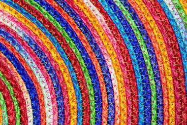 Güzel renkli dokuma sisal yün halı doğal çanta fations taxtures ve arka plan