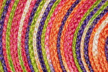 Renkli dokuma sisal yün halı taxtures ve arka plan