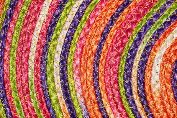 Colorido tecido sisal lã tapete taxtures & fundo — Fotografia de Stock