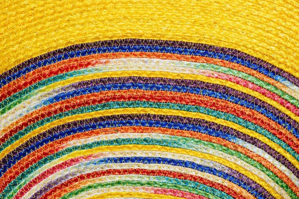 Colorido tecido sisal lã tapete taxtures & fundo — Fotografia de Stock