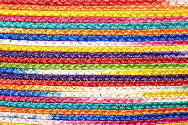 Colorido tecido sisal lã tapete taxtures & fundo — Fotografia de Stock