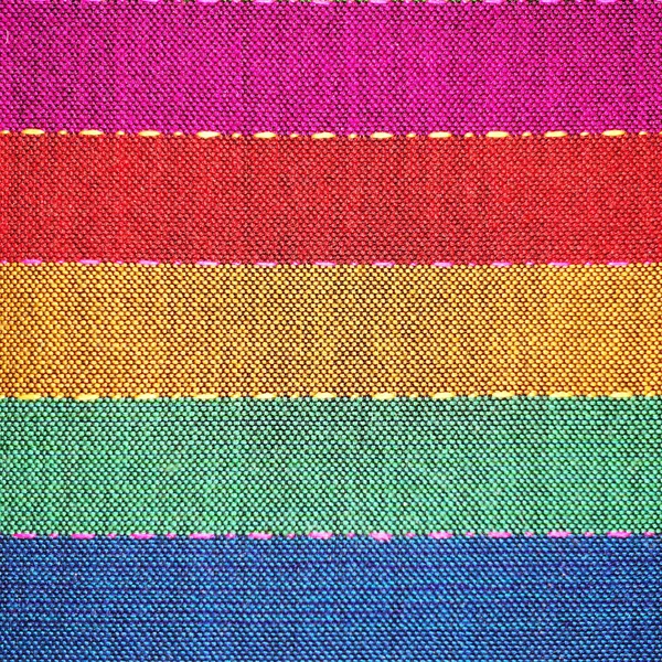 Colorful thai handcraft peruvian style rug surface close up More of this motif more textiles peruvian stripe beautiful background detail pattern arabic fashionable textile. — Stock Photo, Image