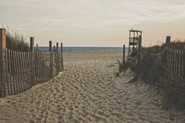 Alacakaranlıkta, mat Beach