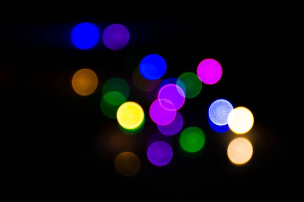 Streszczenie Light Bokeh Tło Koncepcja Bożego Narodzenia Kartka Życzeniami Magiczne — Zdjęcie stockowe