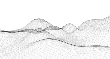 Soyut arazi kablosuz manzara arkaplanı.