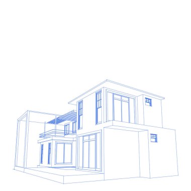 Soyut 3B kablo mimarisi.