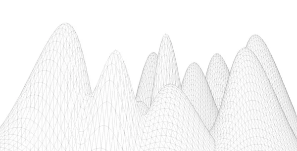 Abstrakt Arkitektonisk Teckning Geometrisk Bakgrund Illustration — Stockfoto