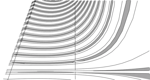 Abstrakt Bygning Wireframe Struktur Illustration Konstruktion Grafisk Ide Arkitektonisk Skitse - Stock-foto