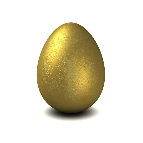 3D arany-tojás — Stock Fotó