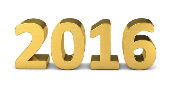 Yeni yıl metin altın 2016 3d
