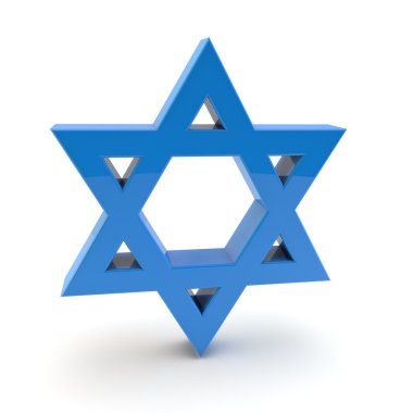 3D Davut yıldızı simge