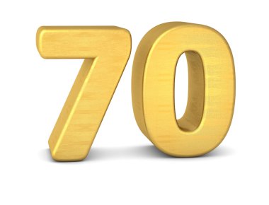 3D sayı 70 altın