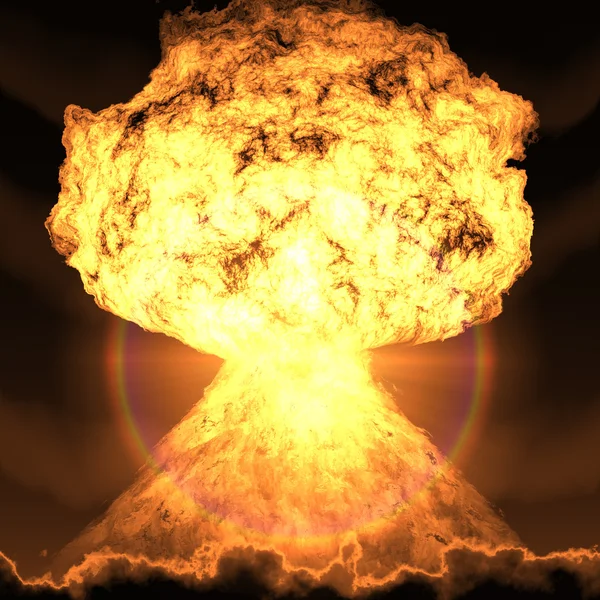 Nuclear bomb explosion — Stock Photo, Image