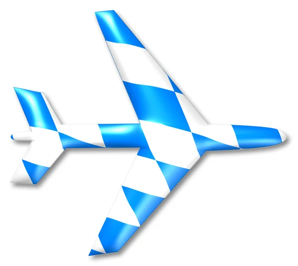 Airplane bavaria symbol — Stock Photo, Image