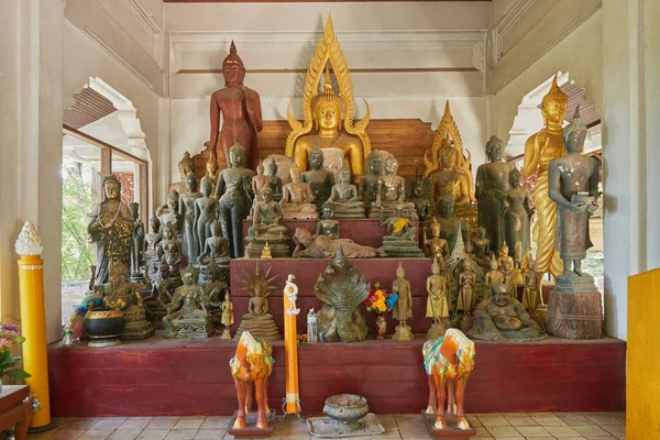 Phayao Thailandia Nov 2020 Vecchia Statua Buddha Oggetto Sacro Sacro — Foto Stock