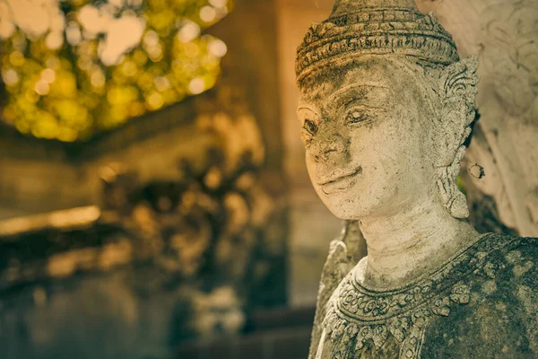 Phayao Thailand Nov 2020 Right Frame Headshot Stone God Statue — Stock Photo, Image