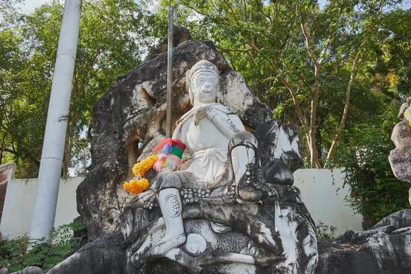 Phayao Thailand Nov 2020 Marble Sun Wukong Monkey King Statue — Stock Photo, Image