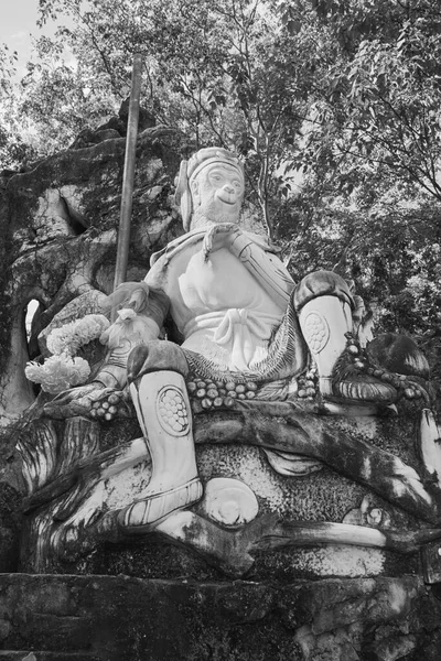 Phayao Tailandia Noviembre 2020 Retrato Blanco Negro Sun Wukong Estatua — Foto de Stock
