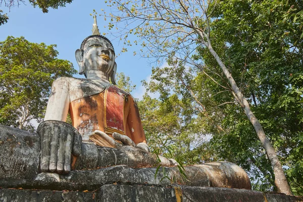 Phayao Thailandia Dicembre 2020 Statua Buddha Basso Angolo Davanti Destra — Foto Stock