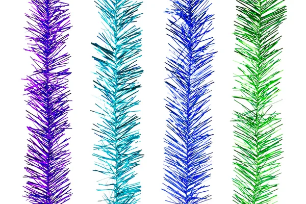 Glitter Rainbow ρίγες για τη διακόσμηση Χριστουγέννων — Φωτογραφία Αρχείου
