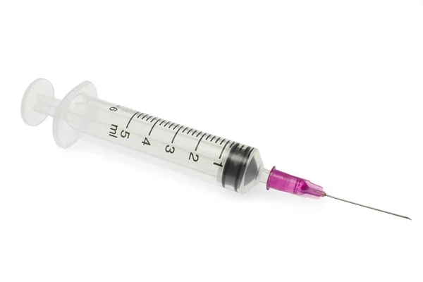 Syringe on White Background — Stock Photo, Image