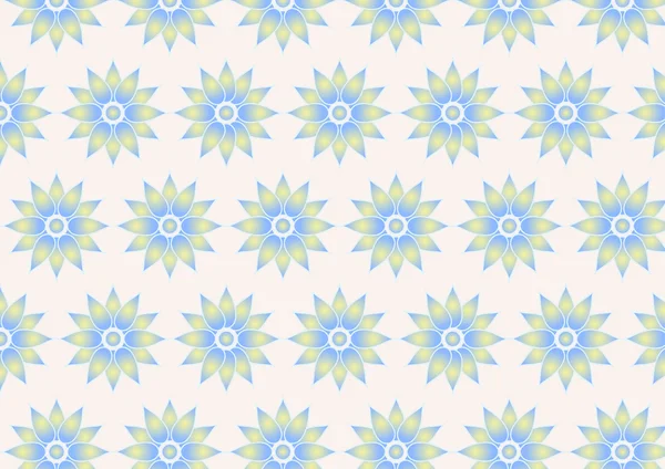 Patrón de flores retro en color pastel — Vector de stock